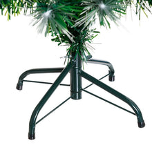 Carica l'immagine nel visualizzatore di Gallery, Albero fibre ottiche 130 cm, led bianco caldo e RGB
