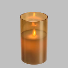 Carica l'immagine nel visualizzatore di Gallery, Candela in vetro, led bianco caldo