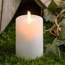 Carica l'immagine nel visualizzatore di Gallery, Candela solare bianca 11 o 14 cm, led bianco caldo