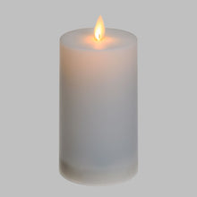 Carica l'immagine nel visualizzatore di Gallery, Candela solare bianca 11 o 14 cm, led bianco caldo