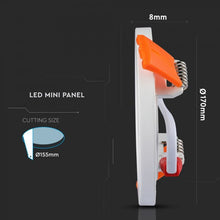 Cargar imagen en el visor de la galería, V-TAC  PANNELLO LED ROTONDO 22W SMD DA INCASSO CON DRIVER