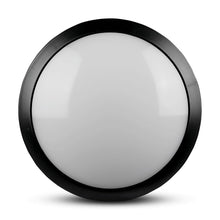 Carica l'immagine nel visualizzatore di Gallery, V-TAC PLAFONIERA LED 12W CON SENSORE DI MOVIMENTO A MICROONDE COLORE NERO IP66