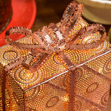 Carica l'immagine nel visualizzatore di Gallery, Pacco Regalo rame, 19 led bianco caldo