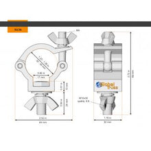 Carica l'immagine nel visualizzatore di Gallery, Global Truss 5036 Half Coupler 35mm