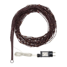 Carica l'immagine nel visualizzatore di Gallery, Ramo di salice marrone, h 120 cm, 480 microled bianco caldo, cavo rame