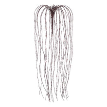 Carica l'immagine nel visualizzatore di Gallery, Ramo di salice marrone, h 120 cm, 480 microled bianco caldo, cavo rame
