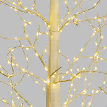 Carica l'immagine nel visualizzatore di Gallery, Pino bianco h 190 cm, 900 microled bianco caldo, cavo argento