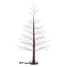 Carica l'immagine nel visualizzatore di Gallery, Pino marrone h 160 cm, 750 microled bianco caldo, cavo rame
