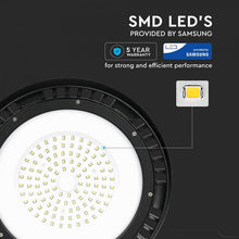 Cargar imagen en el visor de la galería, V-TAC LAMPADA INDUSTRIALE LED UFO SHAPE 100W SMD 120° DIMMERABILE HIGH BAY CHIP SAMSUNG