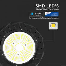 Carica l'immagine nel visualizzatore di Gallery, V-TAC LAMPADA INDUSTRIALE LED 100W SMD DIMMERABILE HIGH BAY CHIP SAMSUNG