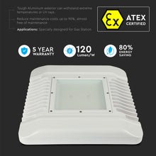 Carica l'immagine nel visualizzatore di Gallery, V-TAC PRO FARO LED SMD CANOPY 150W ULTRASOTTILE CHIP SAMSUNG DA ESTERNO COLORE BIANCO