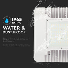 Carica l'immagine nel visualizzatore di Gallery, V-TAC PRO FARO LED SMD CANOPY 150W ULTRASOTTILE CHIP SAMSUNG DA ESTERNO COLORE BIANCO