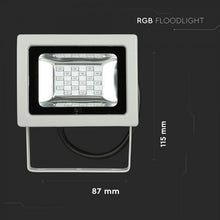 Carica l'immagine nel visualizzatore di Gallery, V-TAC RGB MULTICOLORE FARETTO LED 10W DA ESTERNO CON TELECOMANDO INFRAROSSI