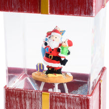 Carica l'immagine nel visualizzatore di Gallery, Lanterna Pacco Regalo rosso antico con glitter nell'acqua