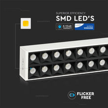 Cargar imagen en el visor de la galería, V-TAC LAMPADA LED A SOSPENSIONE LINEAR LIGHT 60W CHIP SAMSUNG WHITE BODY DIMMERABILE