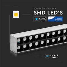 Cargar imagen en el visor de la galería, V-TAC LAMPADA LED A SOSPENSIONE LINEAR LIGHT 60W CHIP SAMSUNG WHITE BODY DIMMERABILE