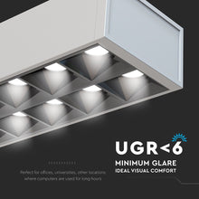 Cargar imagen en el visor de la galería, V-TAC LAMPADA LED A SOSPENSIONE LINEAR LIGHT 60W CHIP SAMSUNG WHITE BODY DIMMERABILE