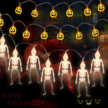 Cargar imagen en el visor de la galería, 2 STRISCIE LED / 3.2m 20 LED ZUCCHE E SCHELETTRI modalità alimentati a Batteria