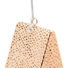 Carica l'immagine nel visualizzatore di Gallery, Stella in metallo traforato rame Ø 30 cm, led bianco caldo