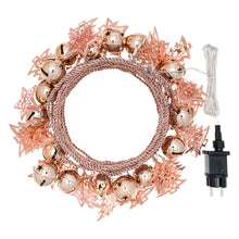 Carica l'immagine nel visualizzatore di Gallery, Catena luminosa con decori rame o champagen, microled bianco caldo