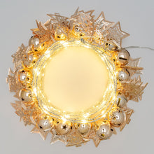 Carica l&#39;immagine nel visualizzatore di Gallery, Catena luminosa con decori rame o champagen, microled bianco caldo
