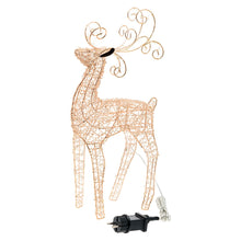 Carica l'immagine nel visualizzatore di Gallery, Renna luminosa 47 cm, microled bianco caldo