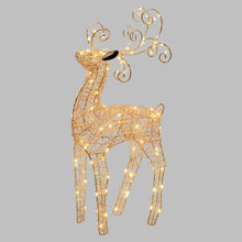 Carica l'immagine nel visualizzatore di Gallery, Renna luminosa 47 cm, microled bianco caldo