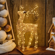 Carica l'immagine nel visualizzatore di Gallery, Renna luminosa 47 cm, microled bianco caldo