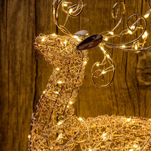 Carica l'immagine nel visualizzatore di Gallery, Renna luminosa 47 cm, microled bianco caldo