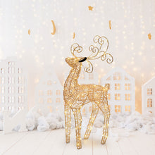Carica l'immagine nel visualizzatore di Gallery, Renna luminosa 47 cm, microled bianco caldo