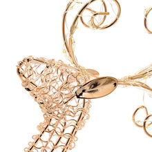 Cargar imagen en el visor de la galería, Renna luminosa sdraiata 30 cm, microled bianco caldo