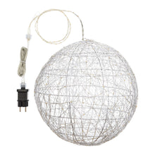 Carica l'immagine nel visualizzatore di Gallery, Sfera luminosa bianca da appendere, microled bianco oppure rossa extra caldo
