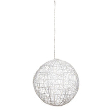Carica l'immagine nel visualizzatore di Gallery, Sfera luminosa bianca da appendere, microled bianco oppure rossa extra caldo