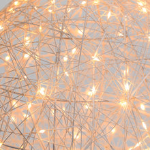Carica l'immagine nel visualizzatore di Gallery, Sfera luminosa bianca da appendere, microled bianco oppure rossa extra caldo