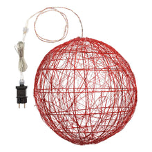 Carica l'immagine nel visualizzatore di Gallery, Sfera luminosa bianca da appendere, microled bianco oppure rossa extra caldo
