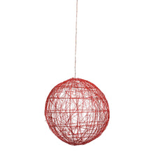 Carica l'immagine nel visualizzatore di Gallery, Sfera luminosa bianca da appendere, microled bianco oppure rossa extra caldo