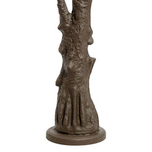 Carica l'immagine nel visualizzatore di Gallery, Albero marrone con tronco e base rotonda, microled bianco caldo