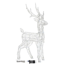Carica l'immagine nel visualizzatore di Gallery, Renna luminosa in acrilico, 180 led bianco freddo