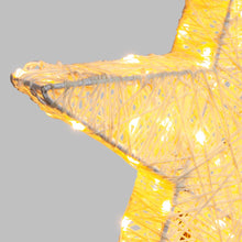 Carica l'immagine nel visualizzatore di Gallery, Stella luminosa per appoggio o sospensione, led bianco extra caldo