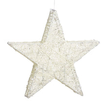 Carica l'immagine nel visualizzatore di Gallery, Stella luminosa per appoggio o sospensione, led bianco extra caldo