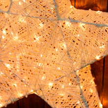 Carica l'immagine nel visualizzatore di Gallery, Stella luminosa per appoggio o sospensione, led bianco extra caldo