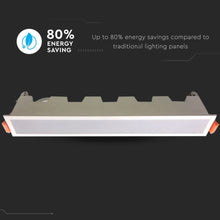 Carica l'immagine nel visualizzatore di Gallery, V-TAC PANNELLO LED LINEARE 30W SMD DA INCASSO CON DRIVER