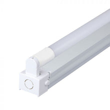 Carica l'immagine nel visualizzatore di Gallery, V-TAC PLAFONIERA SINGOLA CON TUBO LED NANO PLASTIC T8 G13 22W CHIP SAMSUNG LAMPADINA 150CM
