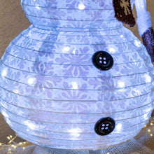 Carica l'immagine nel visualizzatore di Gallery, Pupazzo di Neve ripiegabile h 90 cm, led bianco freddo