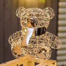 Carica l'immagine nel visualizzatore di Gallery, Orsetto Teddy Bear seduto, h. 27 cm, led bianco caldo