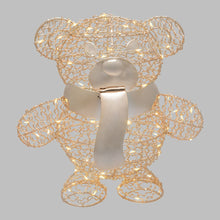 Carica l'immagine nel visualizzatore di Gallery, Orsetto Teddy Bear, h. 27 cm, led bianco caldo