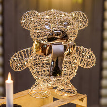 Carica l'immagine nel visualizzatore di Gallery, Orsetto Teddy Bear, h. 27 cm, led bianco caldo