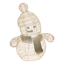 Carica l'immagine nel visualizzatore di Gallery, Pupazzo di neve Snowman, h. 33 cm, led bianco caldo