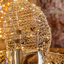 Carica l'immagine nel visualizzatore di Gallery, Pupazzo di neve Snowman, h. 33 cm, led bianco caldo