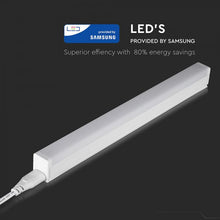 Carica l'immagine nel visualizzatore di Gallery, V-TAC TUBO LED T5 CHIP SAMSUNG PLAFONIERA RACCORDABILE 4W LAMPADINA 30CM